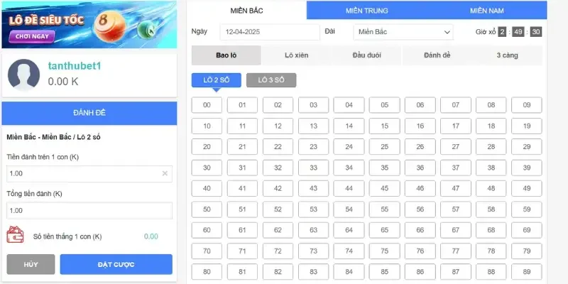 Tham gia cá cược xổ số chuyên nghiệp hấp dẫn tại nhà cái